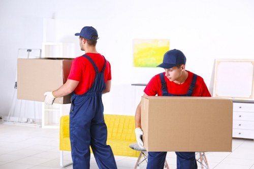 Office removals planning in South Croydon with movers and office furniture