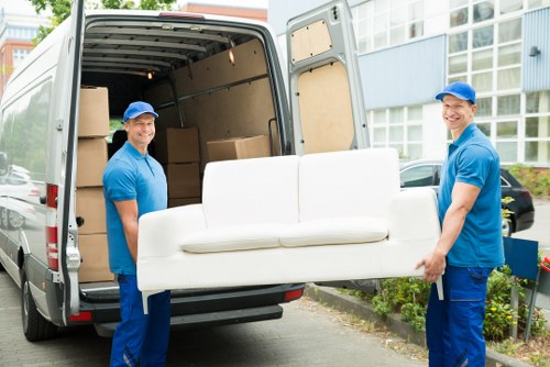 Man With Van South Croydon team sorting recyclable moving materials in South Croydon