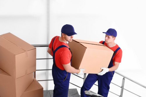 Local removal van assisting with furniture transport in South Croydon