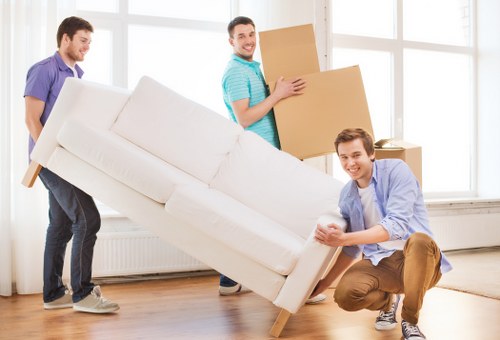 Loading furniture and boxes into a removal van for a South Croydon move