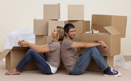 Man and van vehicle ready for a local move in South Croydon