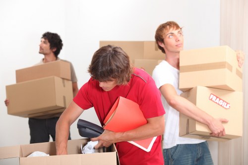 Furniture loading during a South Croydon house removal
