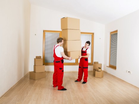 Office relocation equipment ready for transport in South Croydon