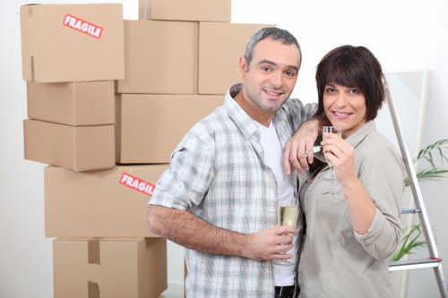 Man with van completing a lawful delivery under UK terms